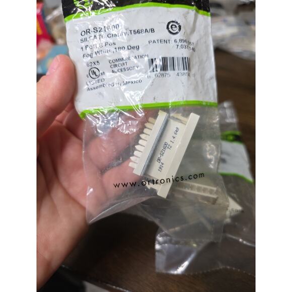 ORTRONICS CLARITY SERIES II. CAT 6 T588A/B. 2 Port. 8 POS Lot of 2 - Picture 7 of 16
